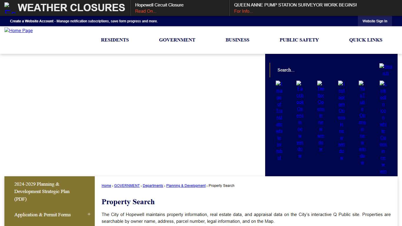 Property Search Hopewell, VA