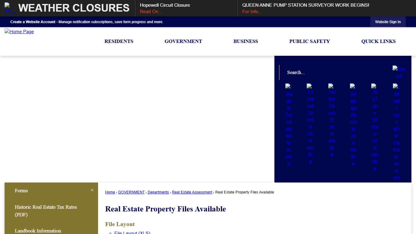 Real Estate Property Files Available Hopewell, VA