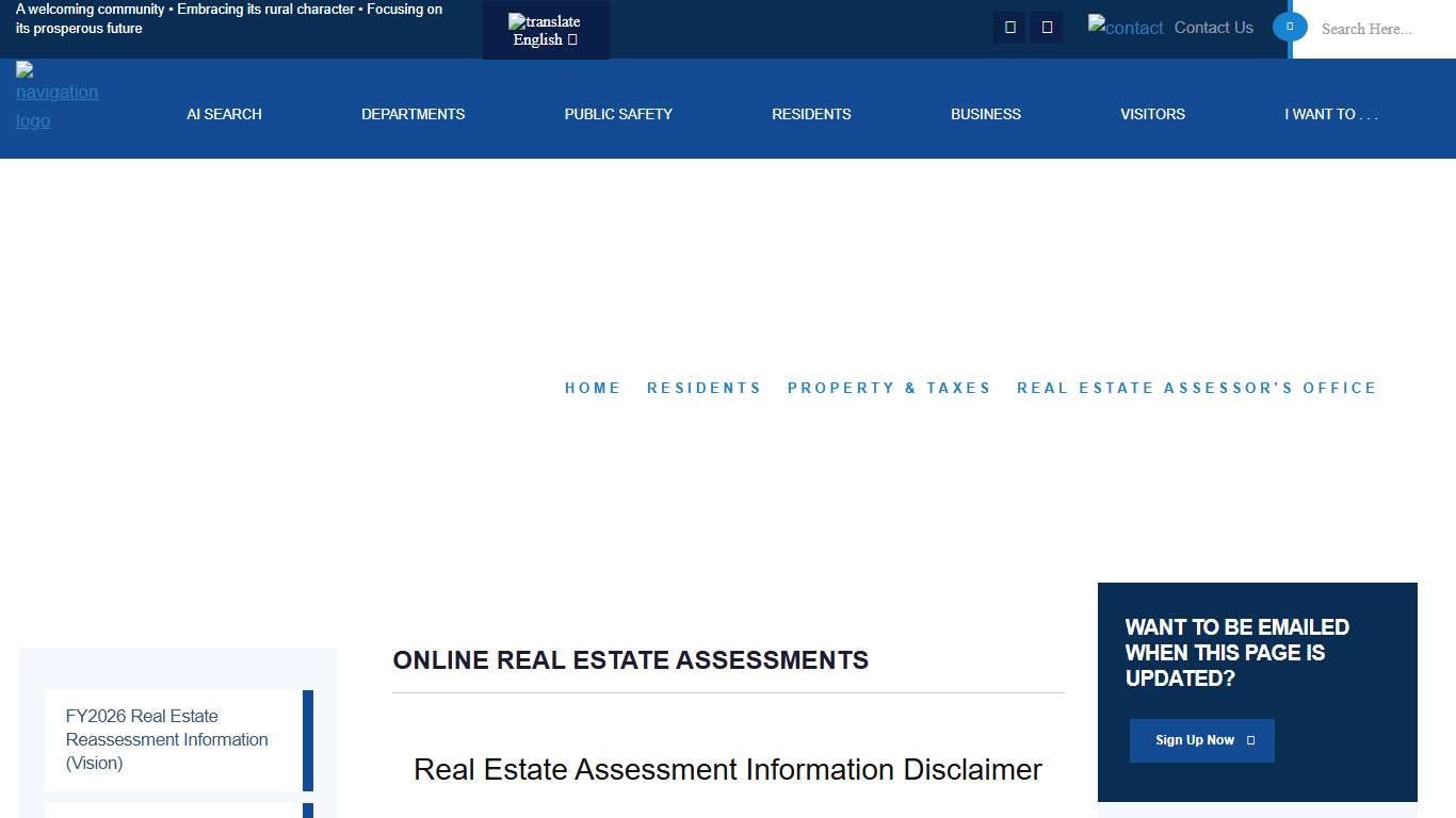 Online Real Estate Assessments